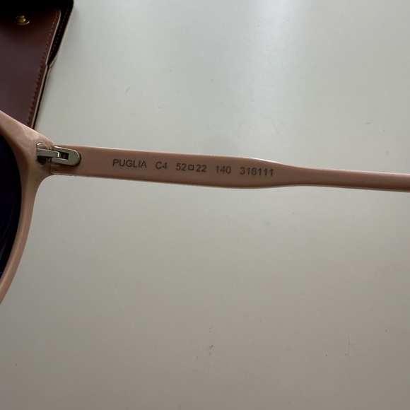 Illesteva Light Pink Sunglasses with Brown Case - Picture 7 of 9